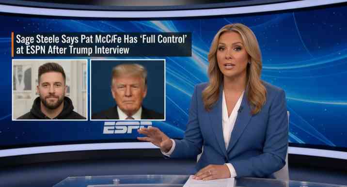 Sage Steele Says Pat McAfee Has “Full Control” at ESPN After Trump Interview