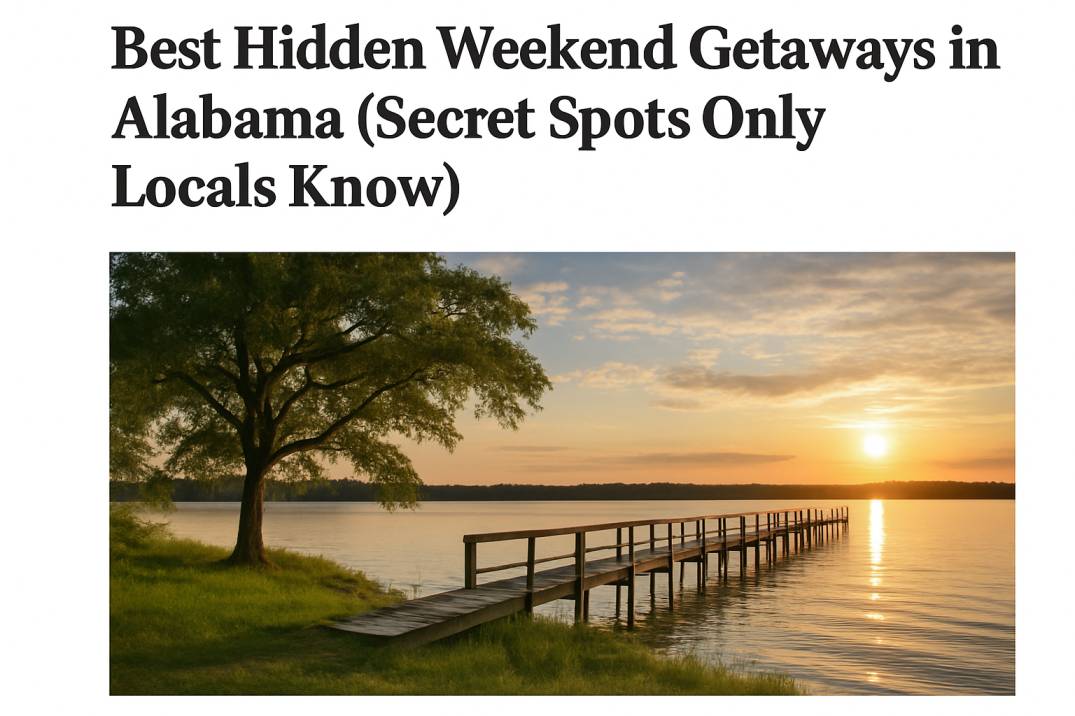 Best Hidden Weekend Getaways in Alabama | Peaceful Low-Crowd Destinations