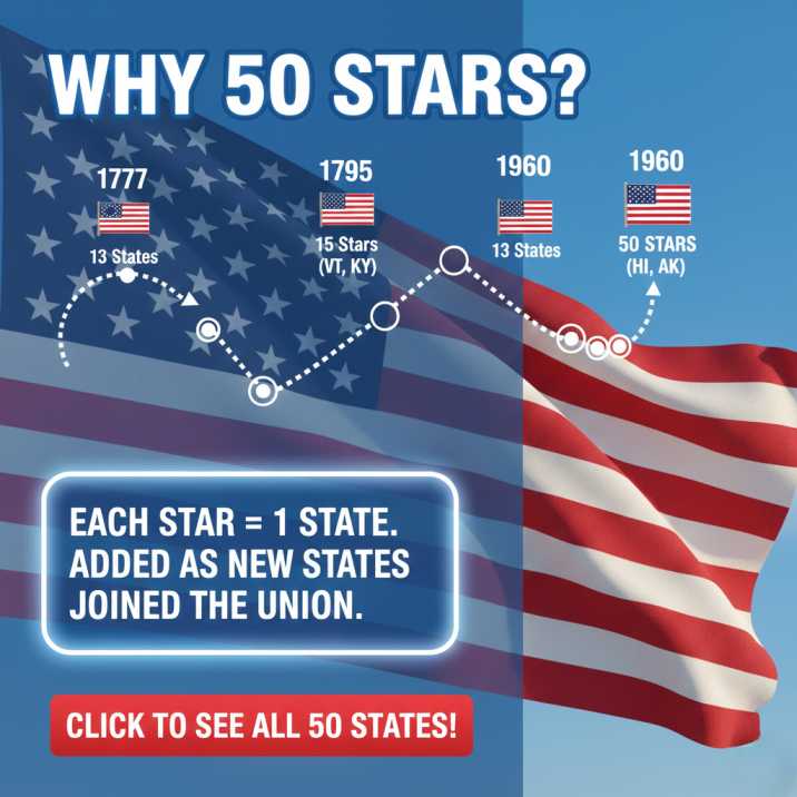 Why the U.S. Flag Has 50 Stars: A Complete Historical Explanation